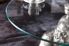 riess-ambiente Couchtisch WILDLIFE KONG 60cm silber / transparent (Einzelartikel, 1-St), Wohnzimmer · Glas · Metall · rund · Affenfigur · Gorilla-Skulptur Bild 5