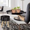 ONVAYA® Beistelltisch aus Holz | Schwarz | Holz | Ø 35 cm | Couchtisch rund | Nachttisch Kiefer | Stauraum & Abnehmbarer Deckel | Modernes skandinavisches Design Bild 2