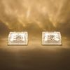 esotec LED Solarleuchte 2x Echtglas Leuchtsteine je 10x10x5cm 8-LEDs 3000K 6500K außen 102560, Dauerlicht, LED fest integriert, 3000K warmweiß, 6500K kaltweiß, Echtglas, 8 LEDs, Leuchtzeit bis 40Std, Akku wechselbar, SOLAR Bild 4