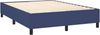 vidaXL Boxspringbett mit Matratze Blau 140x200 cm Stoff 3131519 Bild 4
