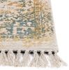 Teppich Viskose senfgelb grün 80 x 150 cm orientalisches Muster Kurzflor BOYALI Bild 5