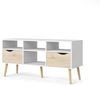 andas TV-Board Oslo, TV-Möbel, Fernsehtisch, TV-Unit, Media-Möbel, TV-Kommode mit 2 Schubladen,4 Fächern, Breite 117 cm, Höhe 57 cm Bild 4