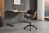 riess-ambiente Bürostuhl ORGANIC 75cm schwarz/braun - Kunstleder, Walnuss, PC, höhenverstellbar (Einzelartikel, 1 St), Retro Drehstuhl - ideal für Wohn- & Schlafzimmer od. als Computerstuhl Bild 2