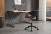 riess-ambiente Bürostuhl ORGANIC 75cm schwarz/braun - Kunstleder, Walnuss, PC, höhenverstellbar (Einzelartikel, 1 St), Retro Drehstuhl - ideal für Wohn- & Schlafzimmer od. als Computerstuhl Bild 4