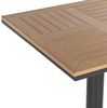 Beliani 'PALMI' Gartentisch, Kunststoff Heller Holzfarbton Bild 5
