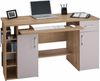 Computertisch, eiche grau Bild 1