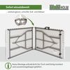 Klapptisch 180x75x74 cm Kunststoff / Stahl Gartentisch Esstisch Campingtisch Partytisch Buffettisch Bild 4