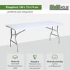 Klapptisch 180x75x74 cm Kunststoff / Stahl Gartentisch Esstisch Campingtisch Partytisch Buffettisch Bild 3