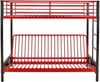 Vente-unique - MODULO Bett Metall SchwarzRot - B 96 cm x H 170 cm x L 198 cm Bild 5