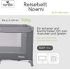 Lorelli Baby Reisebett Laufstall Noemi eine Ebene, seitliche Öffnung, Matratze dunkelgrau Bild 2