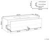 Wandmontierter Waschbeckenunterschrank mit Waschbecken MADIDI Braun Bild 3