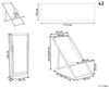 Gartenliege Holz Dunkler Holzfarbton ANZIO Bild 3