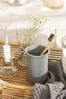Ib Laursen - Becher Zahnputzbecher Emaille Grau 0409-18 Vintage Retro Landhaus Bild 3