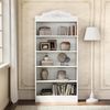 LITTLE TREE 5-stöckiges Bücherregal mit Stauraum, 185 cm (73 Zoll) weißes Bücherregal, modernes offenes Regal, Bücherregal für Wohnzimmer, Schlafzimmer, Homeoffice Bild 3