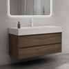 doporro Badmöbel-Set Badezimmermöbel Waschbecken Waschtisch Badezimmer-Schränk, Wasser abweisend, großer Stauraum Bild 3