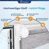 Grandekor Doppelrollo Klemmfix ohne Bohren Marmor Grau 60x150 cm(Stoffbreite 56cm) Fenster Rollos für innen Klemmrollos Duo Rollos für Fenster ohne Bohren mit Bohren Privatschutz UV-Schutz Zebrarollo Bild 4