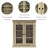 Elegant Home Fashions Donovan Wandschrank 2 Türen Eiche Hell verstellbare Böden Bild 4