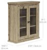 Elegant Home Fashions Donovan Wandschrank 2 Türen Eiche Hell verstellbare Böden Bild 3