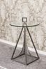 Beistelltisch Glas/ Metall, Ø 45cm Bild 2