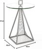 Beistelltisch Glas/ Metall, Ø 45cm Bild 4