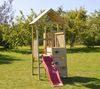 Wendi Toys Holz Spielturm Hase | inkl. Rutsche und Bild 2