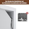 SUNXURY TV Board Weiss Hochglanz mit RGB LED-Beleuchtung,Schrank Weiß,TV Lowboard 120 x 40 x 45 cm(B/T/H) Bild 5