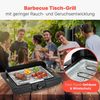 Clatronic® Barbecue-Tischgrill | Elektrogrill ideal für Balkon & Küche | Elektro Grill mit Windschutz | Grill mit verchromtem Grillrost | Tischgrill mit Cool Touch-Gehäuse | BQ 3841 Bild 2