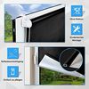 Verdunklungsrollo Thermo Rollos Klemmfix ohne Bohren 105x130 cm(BxH) Schwarz Verdunklungsrollo Lichtundurchlässig Fensterrollo Sicht-und Sonnenschutz Wand-und Deckenmontag Rollo für Fenster und Tür Bild 4