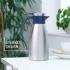 Emsa Isolierkanne Soft Grip, 1,5 l, (1-St), Quick Tip Verschluss, rutschfester Halt, 12 h heiß, 24 h kalt Bild 4