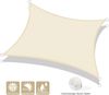 AXT SHADE Sonnensegel Wasserdicht Rechteckig 2x3 m Wetterschutz Sonnenschutz PES Polyester mit UV Schutz für Terrasse Balkon Garten-Helles Khaki Bild 2