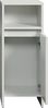 trendteam smart living - Basix - Kommode - Weiß Matt - Mehrzweckschrank - (BxHxT) 32 x 81 x 28 cm - griffloser Badezimmerschrank mit offenem Fach - inkl. weißer oder grauer Blende Bild 5