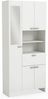 habeig Badschrank Coral weiß Hochschrank Badezimmerschrank Regal Spiegel Hängeschrank (#73 185 x 82 x 34 cm) Bild 4