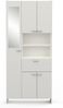 habeig Badschrank Coral weiß Hochschrank Badezimmerschrank Regal Spiegel Hängeschrank (#73 185 x 82 x 34 cm) Bild 5