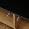 FurnitureR Stylischer Wohnzimmerschrank aus Holz mit Schwarzem Element, Langlebiger Metallrahmen, Modernes Design für Minimalistischen Wohnstil, Platzsparend Bild 4