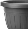 BigDean 6x Blumentopf mit Untersetzer rund ø33xH25 cm anthrazit - wetterfester Pflanzkübel - Wasserablauf UV-beständig aus bruchsicherem Kunststoff - Innen + Außen geeignet - Made in Europe Bild 5