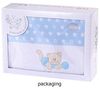 Duffi Baby 1295-12 Spannbetttuch für Babybett, 3-teiliges Set Bild 2