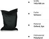 BuBiBag XXL Sitzsack, Outdoor Sitzsäcke für Kinder und Erwachsene, Bodenkissen Beanbag Fatboy wetterfest (Schwarz 145x100 cm) Bild 4