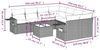 vidaXL 9-tlg. Garten-Sofagarnitur mit Kissen Hellgrau Poly Rattan 3252299 Bild 3