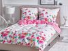 Bettwäsche-Set Blumenmuster LARYNHILL 155x220 cm Baumwoll-Satin Rosa Bild 2