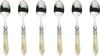 Bugatti ALCAM-N4207 Aladdin Kaffeelöffel-Set, 6-teilig, Edelstahl-ABS, elfenbeinfarben, 21 x 18 x 3 cm Bild 1