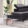 ONVAYA® Beistelltisch Linda rund | Schwarz | Couchtisch mit Korb & Tablett | aus Metall | für Wohnzimmer, Schlafzimmer, Garten | Nachttisch | Sofatisch mit Stauraum Bild 2
