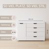 rauch Aditio Box, Kommode, 1-türig, 4 Schubladen, mit Softclose-Funktion, Farbe Weiß/Eiche Artisan, BxHxT 120x81x42cm Bild 5
