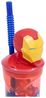 Stor Avengers Iron Man Becher – 3D Kindertrinkbecher mit Strohhalm & Figurdeckel Bild 4