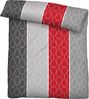 Traumhaft schlafen - Castell - Markenbettwäsche Polycotton Renforce Bettwäsche 0460128 STREIFEN-WELLE, sturmgrau, 1x 135x200 cm + 1x 80x80 cm Bild 2