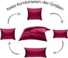 Bettwaesche-mit-Stil Mako-Satin / Baumwollsatin Bettwäsche uni / einfarbig pink Kissenbezug 40x60 cm Bild 4