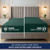 Utopia Bedding Queensize-Spannbetttuch, tiefe Taschen, extra tiefes Spannbetttuch, passend für Matratzen bis zu 53,3 cm, schrumpft und lichtbeständig, pflegeleicht, nur 1 Spannbetttuch, tiefe Tasche Bild 3