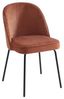 Vente-unique - ALPALI Stuhl SamtStoff Rot - B 57,5 cm x H 83,5 cm x L 50 cm Bild 5