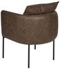 Sessel MALMOS Kunstleder Dunkelbraun Bild 5
