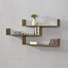 Wandregal Grimstad 119 x 18 x 55 cm Dunkler Holzton en. casa Bild 2