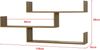 Wandregal Grimstad 119 x 18 x 55 cm Dunkler Holzton en. casa Bild 3